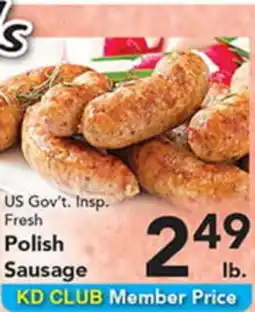 Eurofresh Market US Gov't. Insp. Fresh Polish Sausage offer