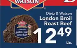 Eurofresh Market Dietz & Watson London Broil Roast Beef offer