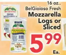 Eurofresh Market BelGioioso Fresh Mozzarella Logs or Sliced offer