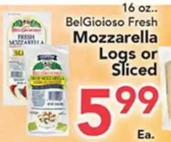 Eurofresh Market BelGioioso Fresh Mozzarella Logs or Sliced offer