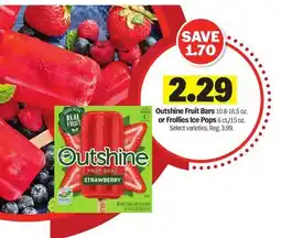 Meijer Outshine Fruit Bars 10.8-16.5 oz. or Frollies Ice Pops 6 ct./15 oz offer