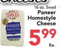 Eurofresh Market Swad Paneer Homestyle Cheese offer