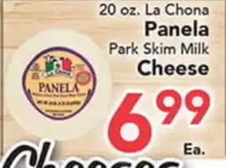 Eurofresh Market 20 oz. La Chona Panela Park Skim Milk Cheese offer