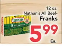Eurofresh Market Nathan's All Beef-Franks offer