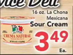 Eurofresh Market 16 oz. La Chona Mexicana Sour Cream offer