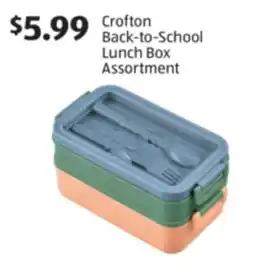Aldi Crofton Back-to-School Lunch Box Assortment offer