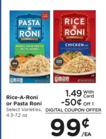 Kroger Rice-A-Roni or Pasta Roni offer