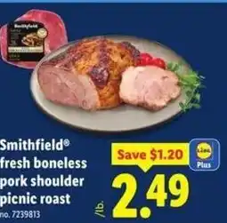 Lidl Smithfield® fresh boneless pork shoulder picnic roast offer