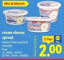 Lidl Cream cheese spread offer