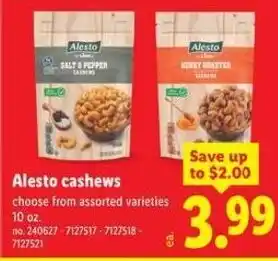 Lidl Alesto cashews offer