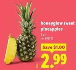 Lidl Honeyglow sweet pineapples offer