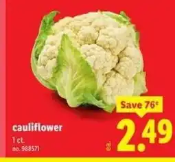 Lidl Cauliflower offer