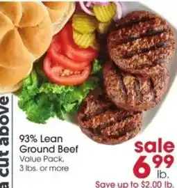 Giant Eagle 93% lean ground beef offer