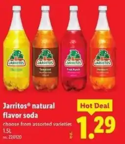 Lidl Jarritos natural flavor soda offer