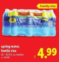 Lidl Spring water, family size offer