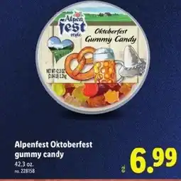Lidl Alpenfest Oktoberfest gummy candy offer