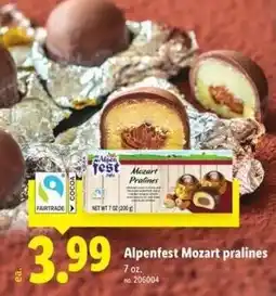 Lidl Alpenfest Mozart pralines offer
