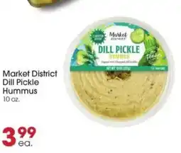 Giant Eagle Market district dill pickle hummus offer