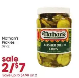 Giant Eagle Nathan's pickles offer