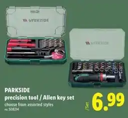 Lidl PARKSIDE precision tool / Allen key set offer