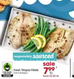Giant Eagle Fresh tilapia fillets offer