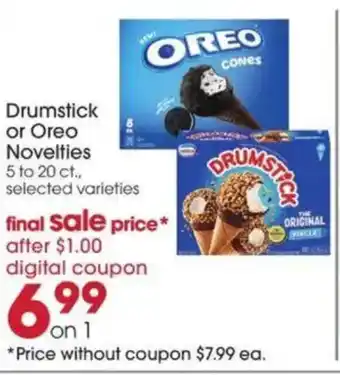 Giant Eagle Drumstick or oreo novelties offer