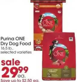Giant Eagle Purina one dry dog food offer