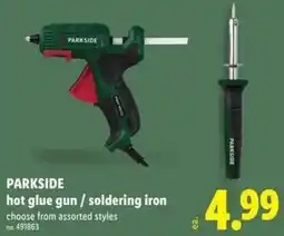 Lidl PARKSIDE hot glue gun/soldering iron offer