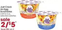 Giant Eagle Just crack an egg scrambles offer