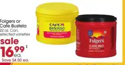 Giant Eagle Folgers or Cafe Bustelo offer