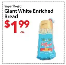 Three Guys from Brooklyn Super Bread Giant White Enriched Bread offer