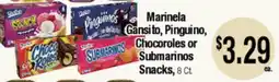 Big Saver Foods Marinela Gansito, Pinguino, Chocoroles or Submarinos Snacks offer