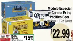 Big Saver Foods Modelo Especial or Corona Extra, Pacifico Beer offer