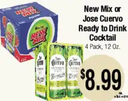 Big Saver Foods New Mix or Jose Cuervo Ready to Drink Cocktail offer