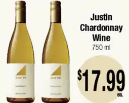 Big Saver Foods Justin Chardonnay Wine offer