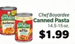 Living Fresh Market Chef Boyardee Canned Pasta offer