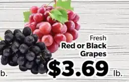 Living Fresh Market Fresh Red or Black Grapes offer