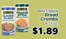 Living Fresh Market Best Choice Bread Crumbs offer