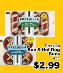 Living Fresh Market Pretzilla Bun & Hot Dog Buns offer