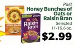 Living Fresh Market Post Honey Bunches of Oats or Raisin Bran offer