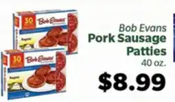 Living Fresh Market Bob Evans Pork Sausage Patties offer