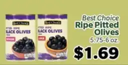 Living Fresh Market Best Choice Ripe Pitted Olives offer