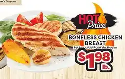 Torres Supermercado BONELESS CHICKEN BREAST offer