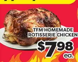 Torres Supermercado TFM HOMEMADE ROTISSERIE CHICKEN offer