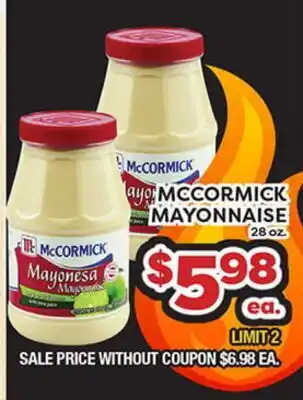 Torres Supermercado MCCORMICK MAYONNAISE offer