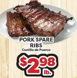 Torres Supermercado PORK SPARE RIBS offer