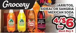 Torres Supermercado JARRITOS, SIDRAL OR SANGRIA MEXICAN SODA offer