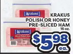 Torres Supermercado KRAKUS POLISH OR HONEY PRE-SLICED HAM offer