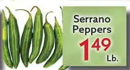 World Fresh Market Serrano Peppers offer