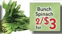 World Fresh Market Bunch Spinach offer